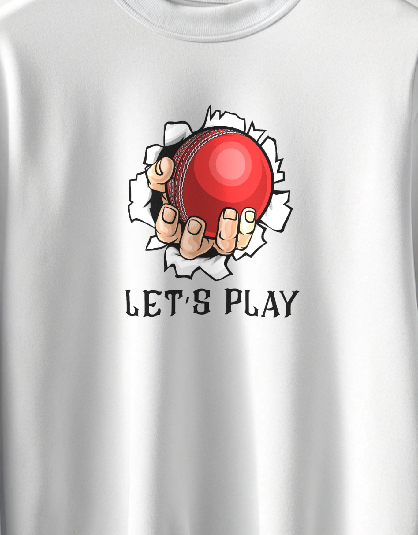 Buy Let's Play White Sweatshirt for Men in India