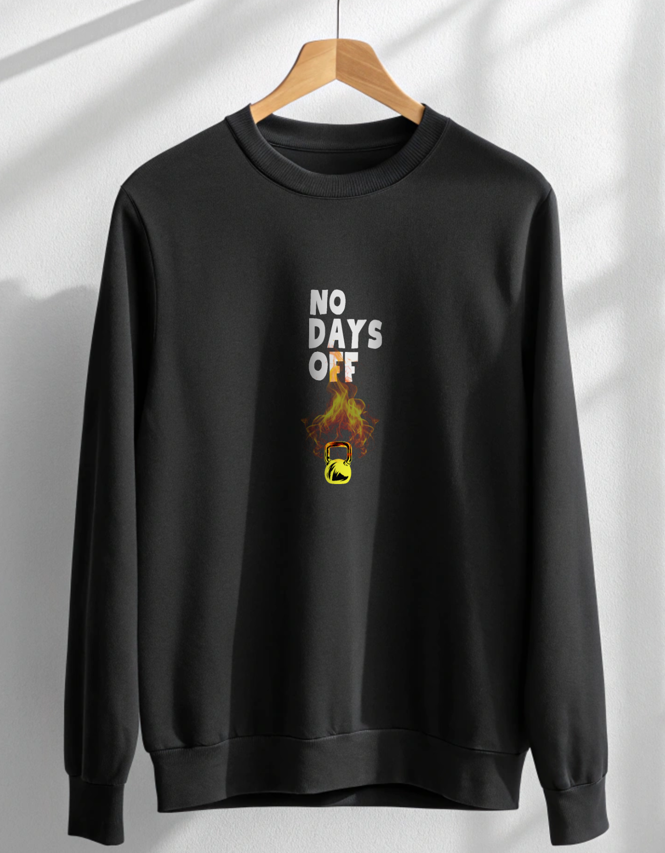 Buy No Days Off Motivational Fitness Sweatshirt For Men