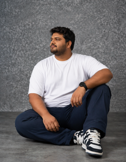 Buy White Plus Size XXXL & XXXXL T-Shirts Online for Men