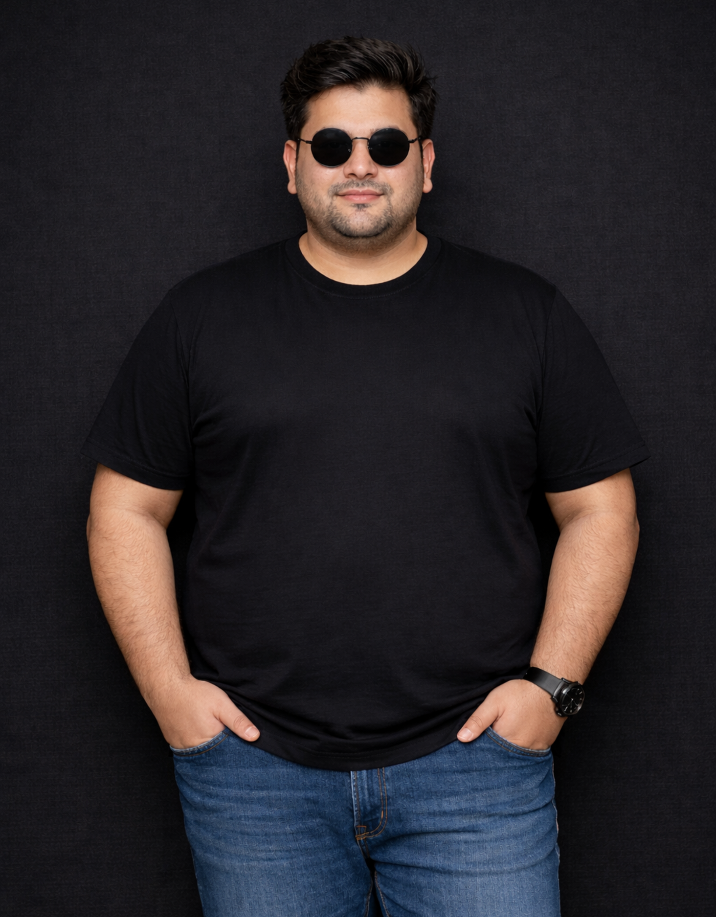 Buy XXXL, XXXXL & 5XL Plain Black T-Shirt for Men 2026