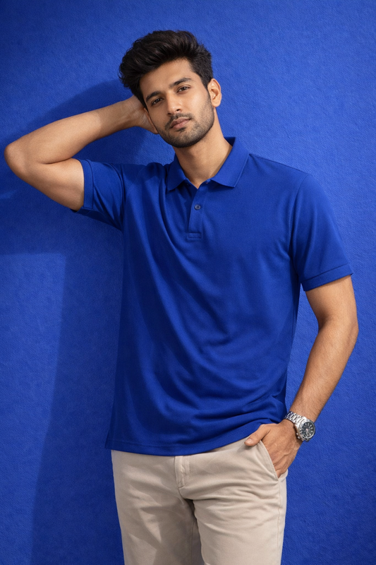 Royal Blue Men's Polo T-shirts at ₹599 